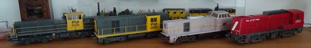 4 NS diesel locomotieven in schaal 1:32