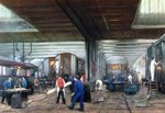 Herman Heijenbrock schilderde in 1938 de Beijnes fabriek in Haarlem voor het jubileumboek "Een eeuw van Arbeid"